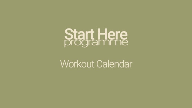 Daily Workout Calendar