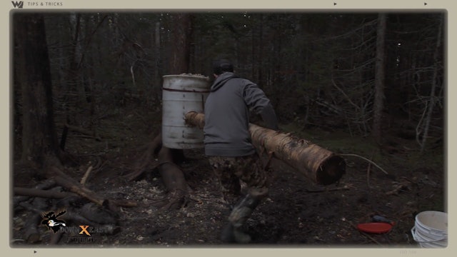 How to Use a Log with Your Bear Bait Barrel