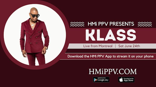 Klass Live in Montreal | June 25th 