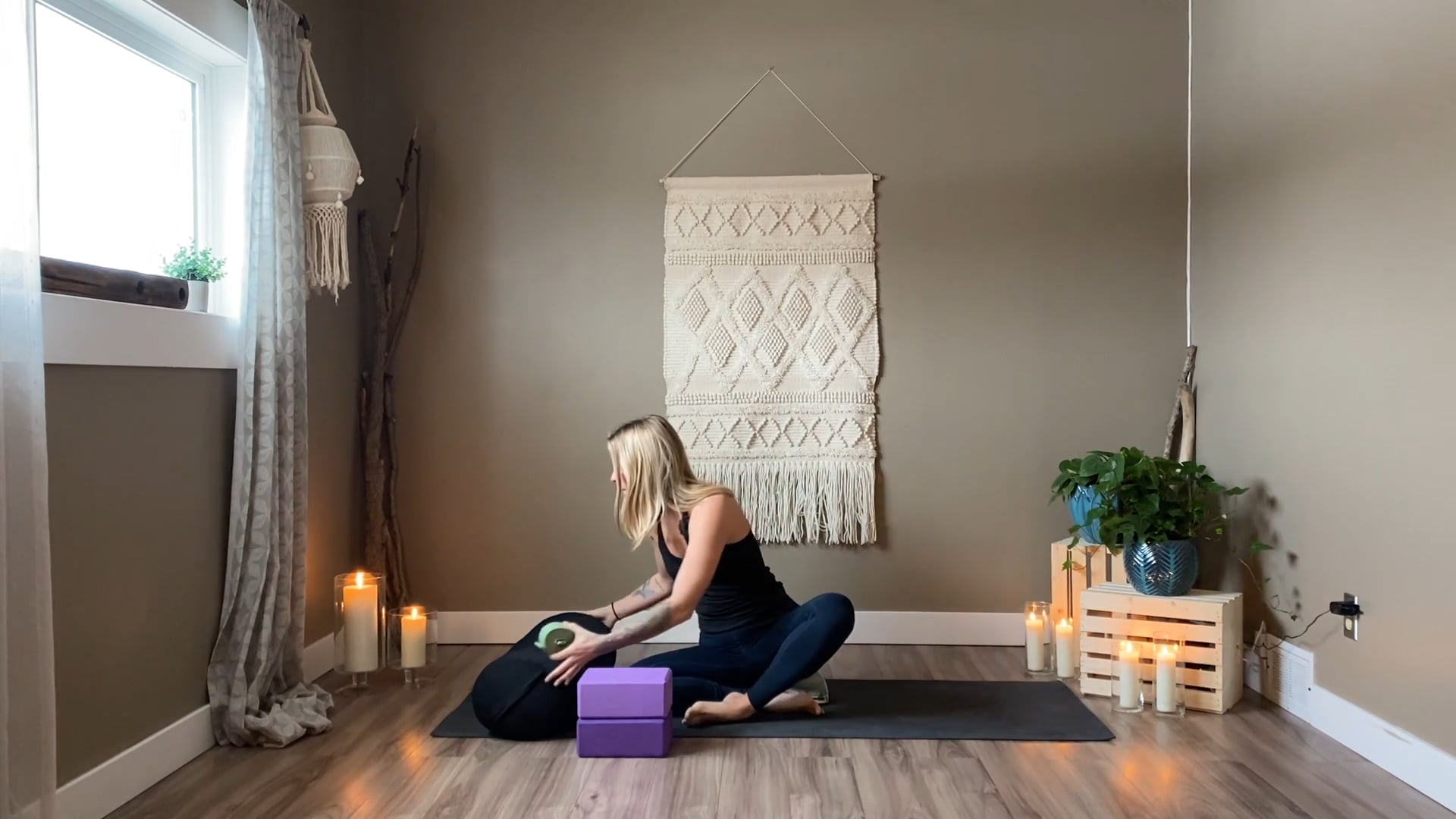 Gentle heart opening flow with Sam