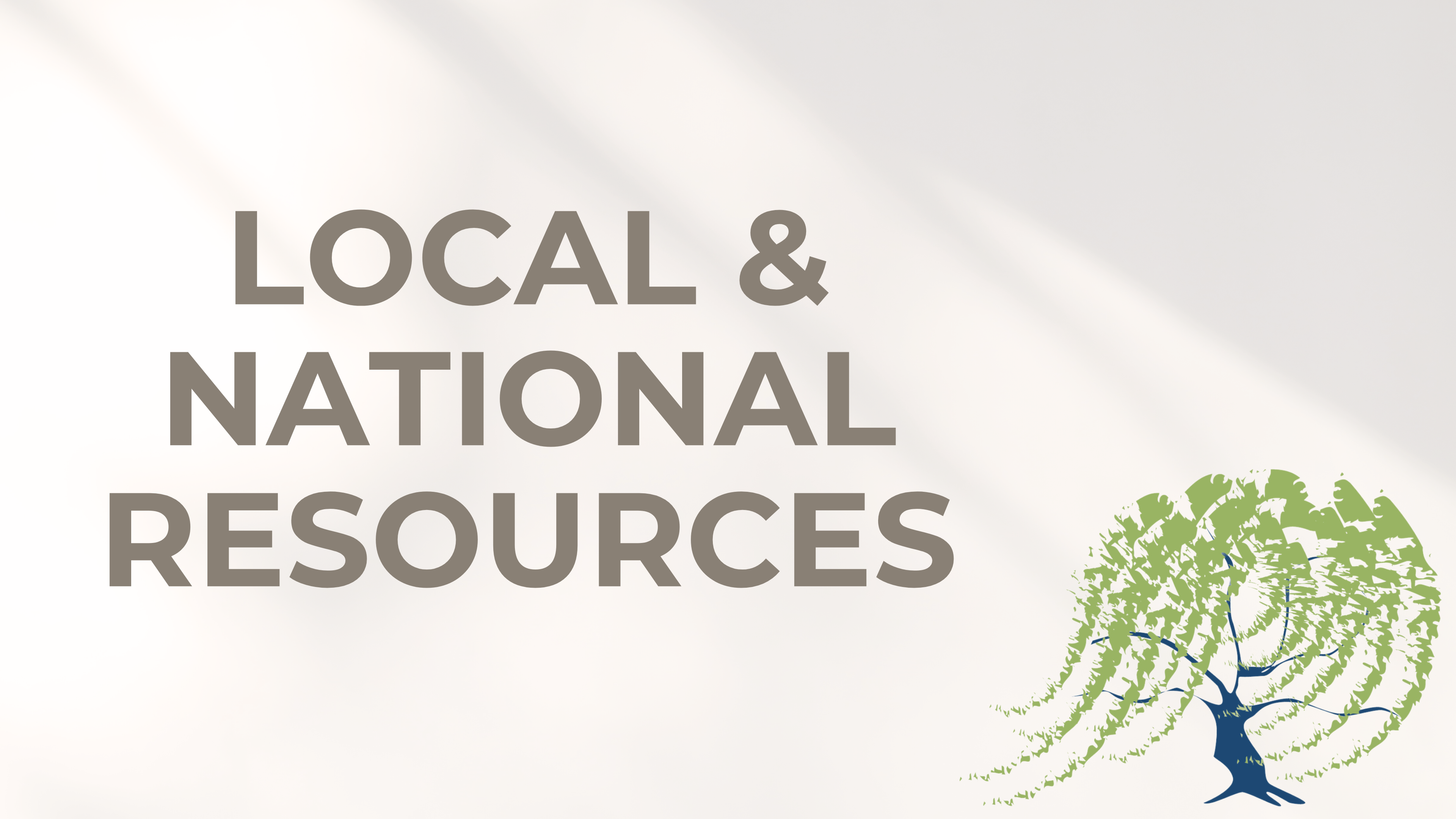 13 - Local & National Resources