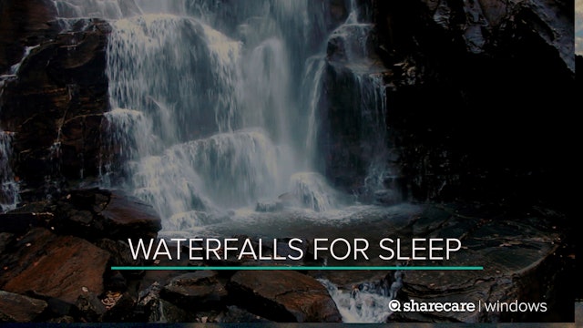 8 Hours of Waterfalls for Sleep (Ultra Low Light)