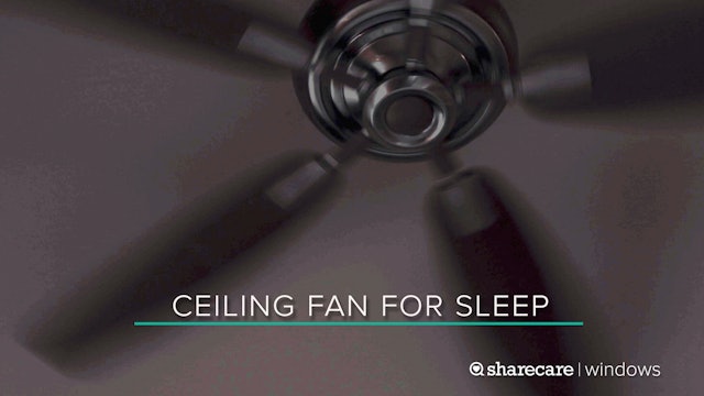 9 Hours of Ceiling Fan for Sleep (Ultra Low Light)