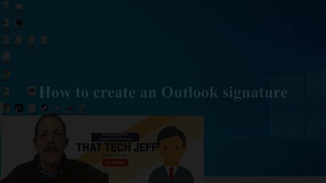 How To Create An Outlook Signature