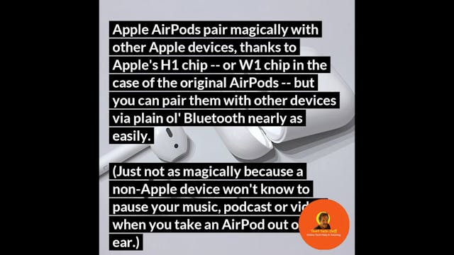 How to pair apple airpods with your w...