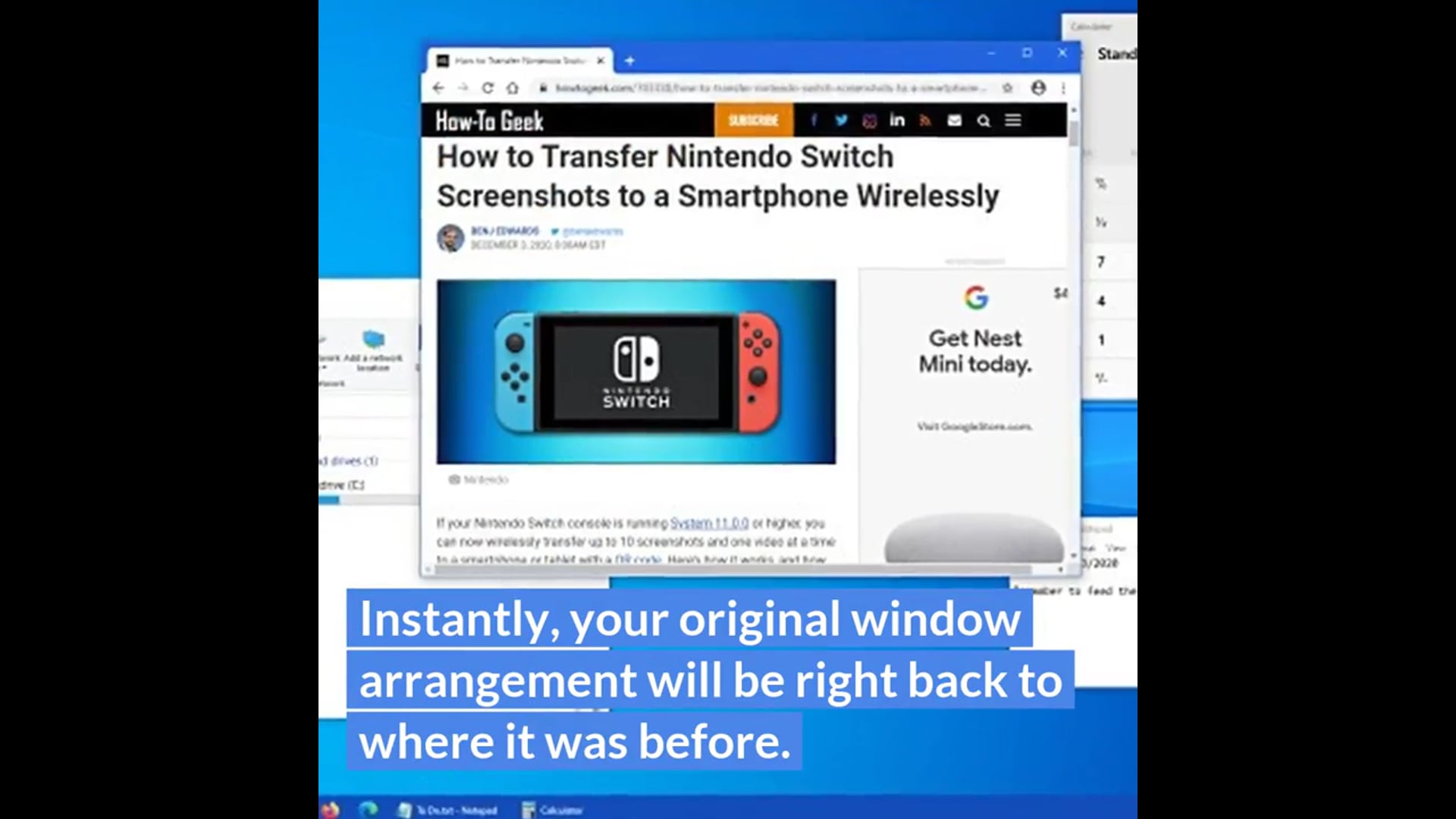 How to cascade all your windows on windows 10