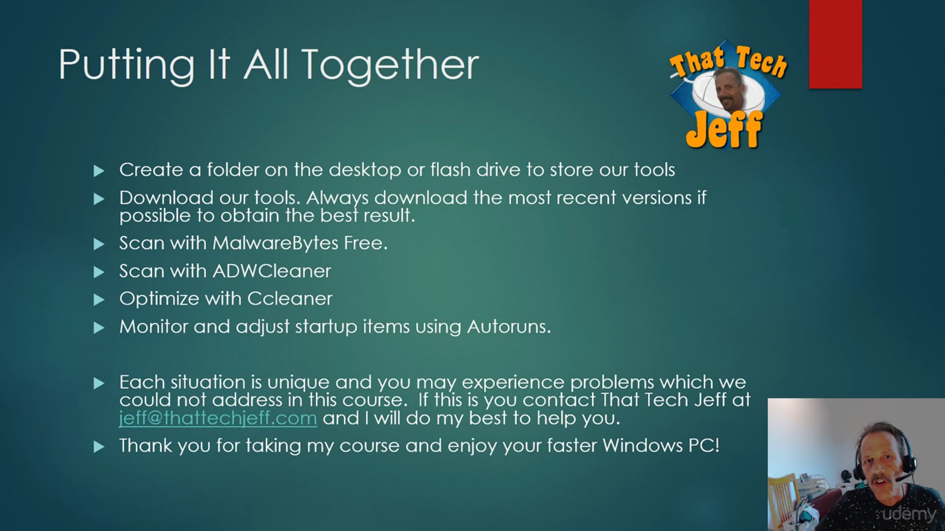 PART 7: Do it yourself PC Tune-up :Conclusion