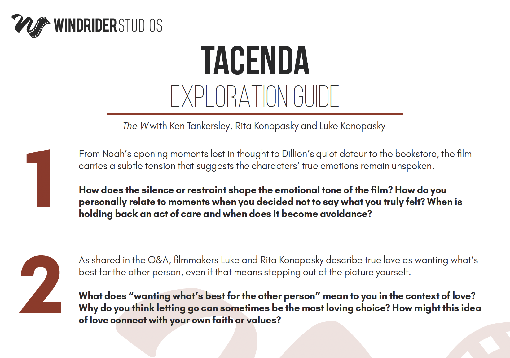 Tacenda Exploration Guide