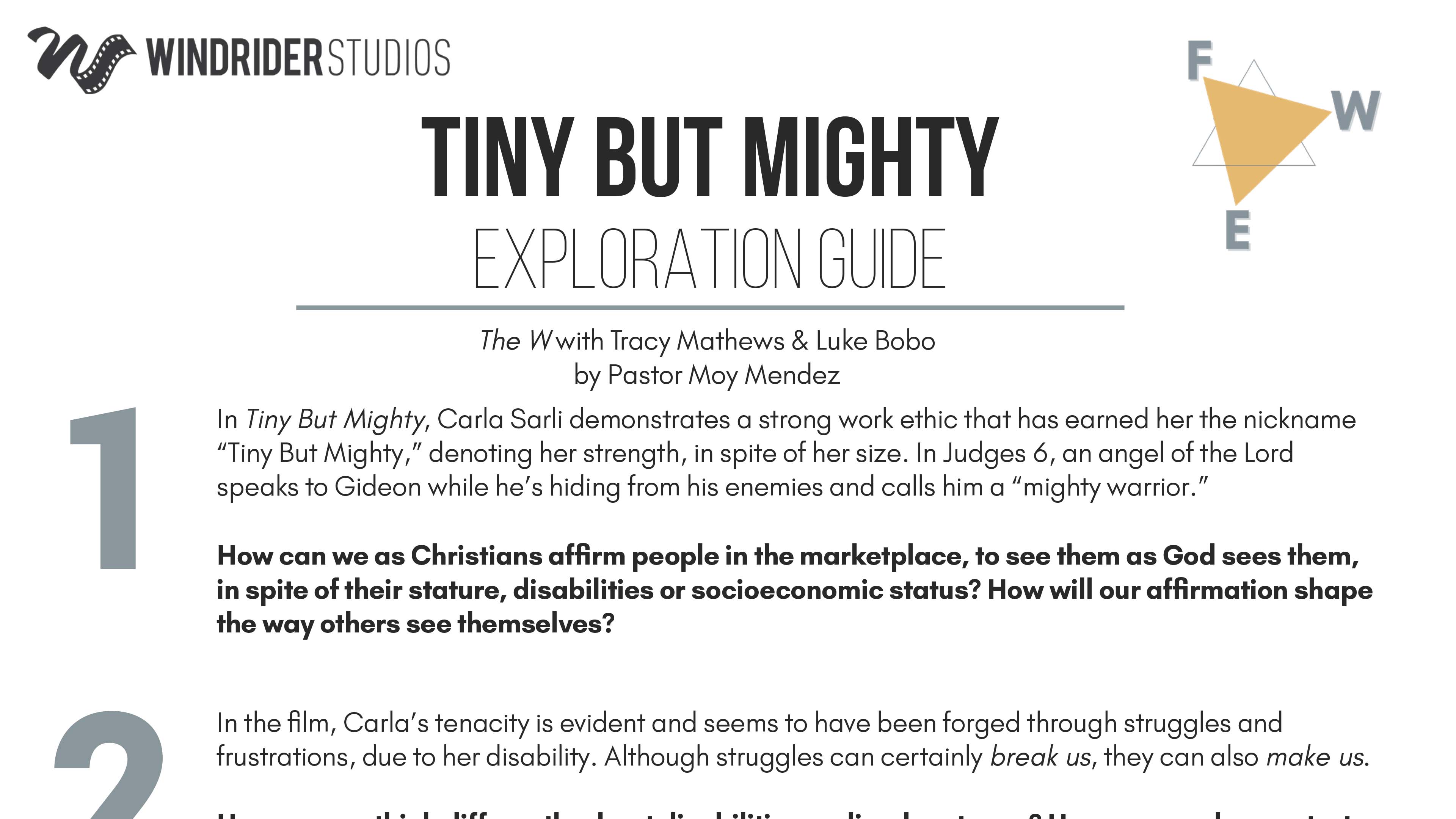 Tiny But Mighty Exploration Guide