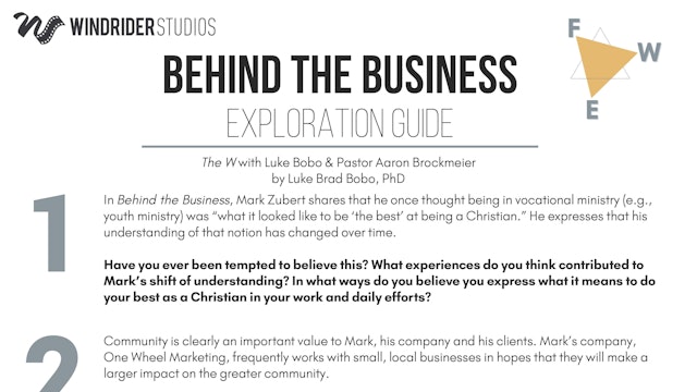 Behind the Business Exploration Guide