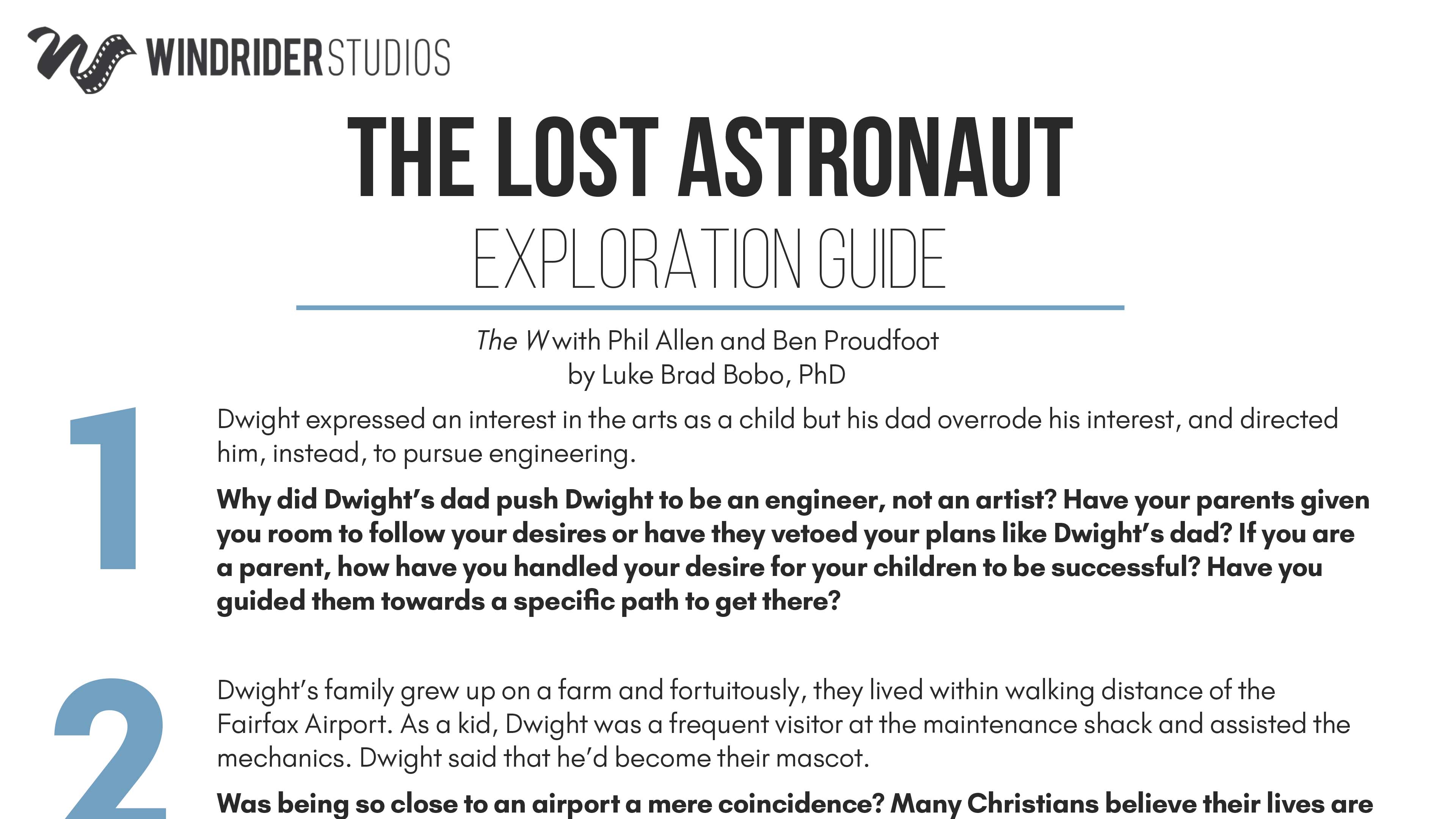The Lost Astronaut Exploration Guide