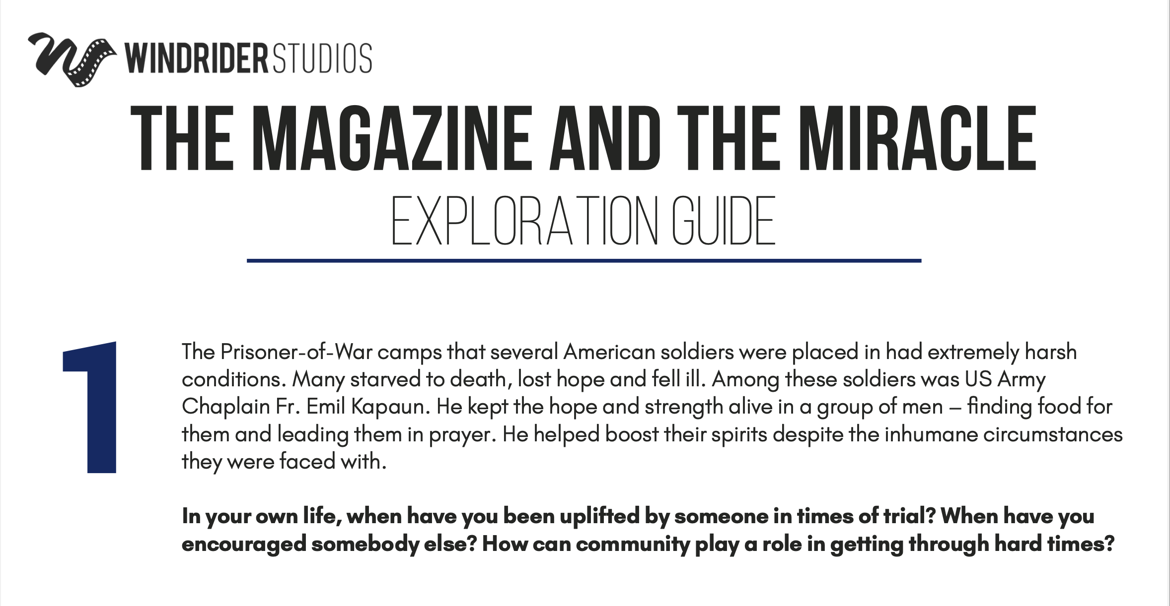 The Magazine and the Miracle Exploration Guide