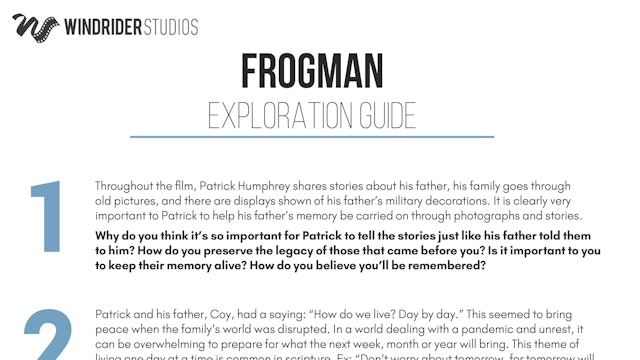 Frogman Exploration Guide