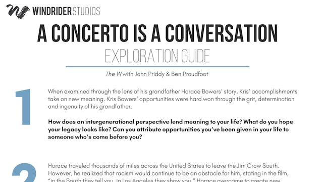 A Concerto is a Conversation Exploration Guide