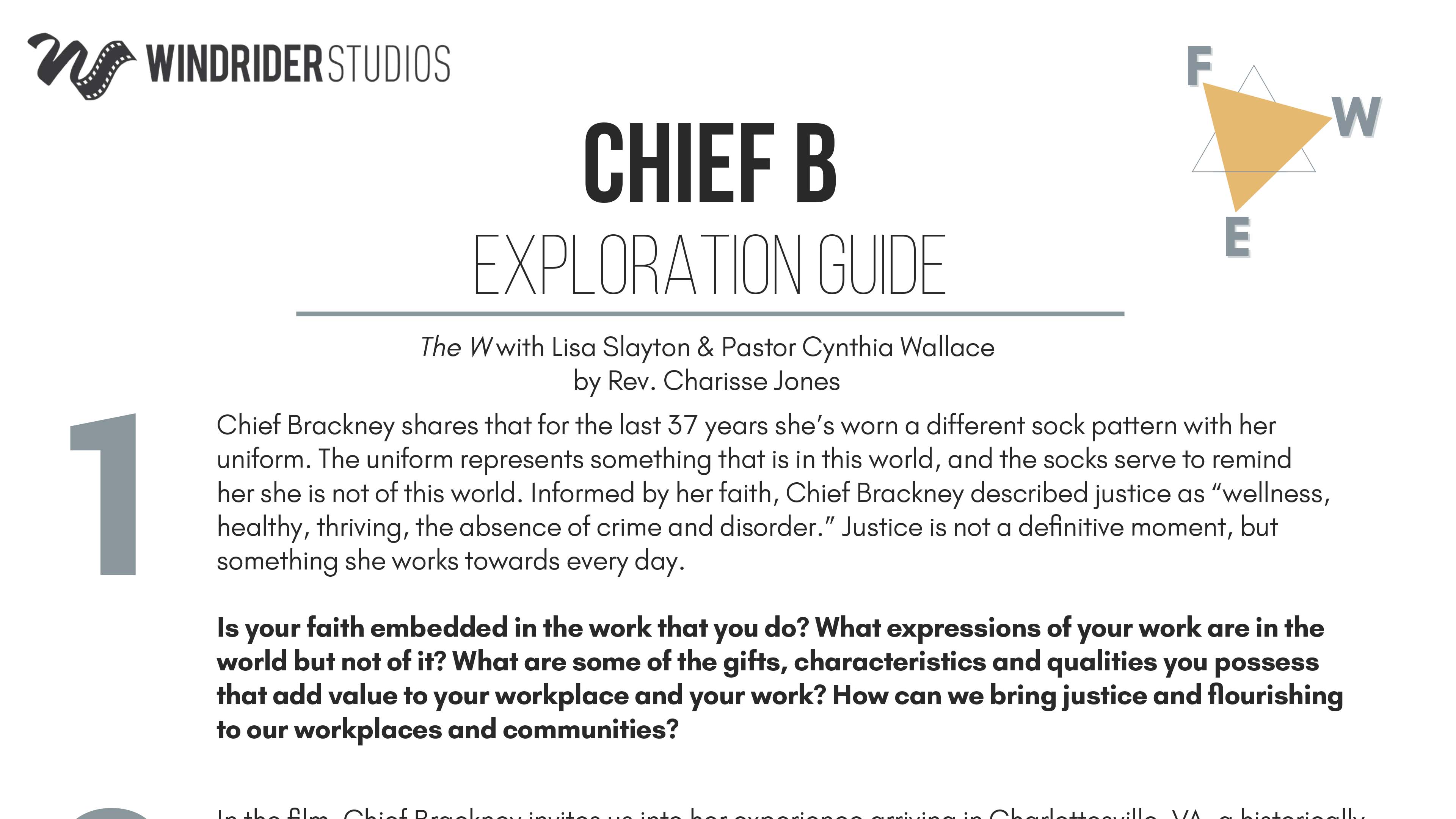Chief B Exploration Guide