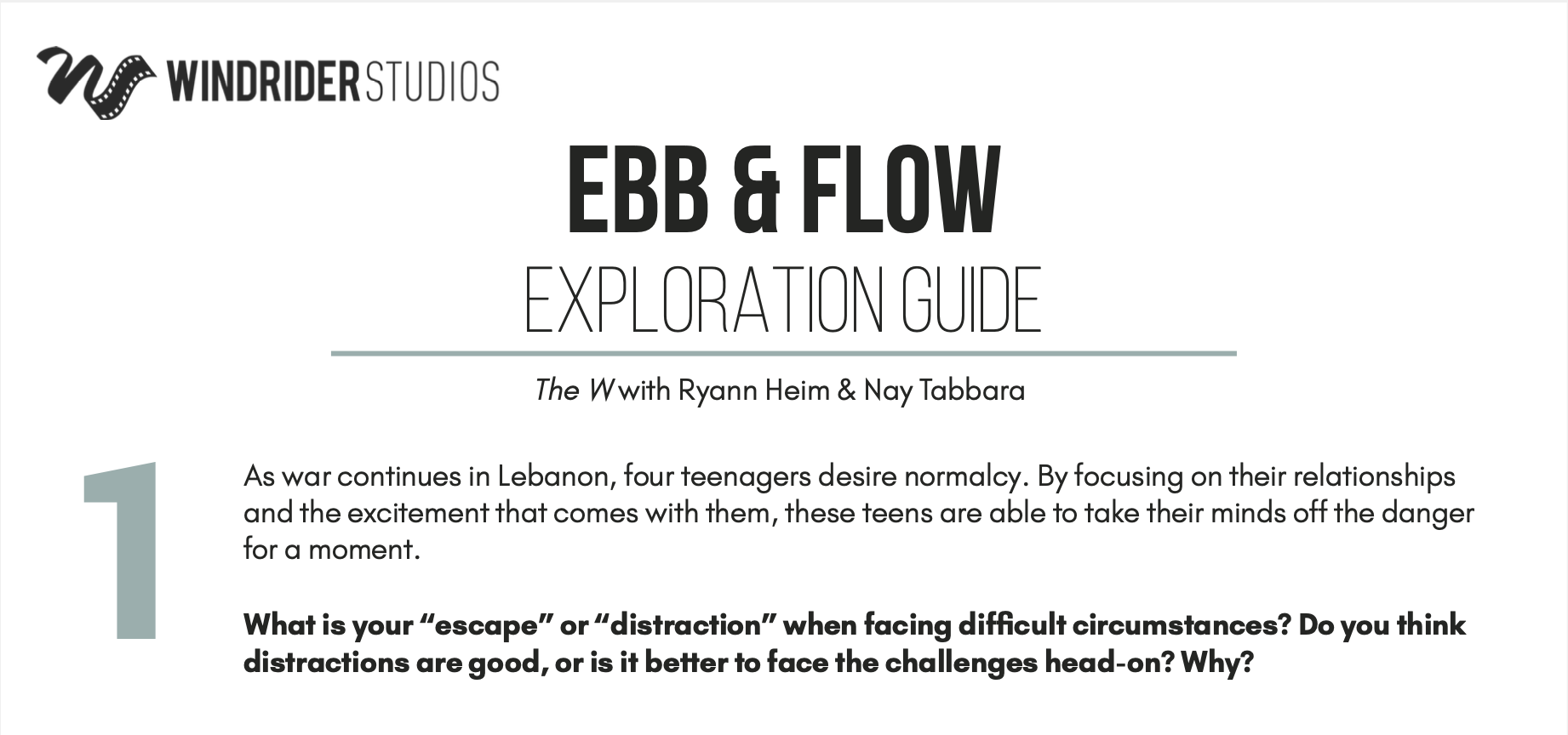 Ebb & Flow Exploration Guide