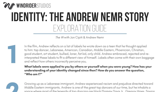 Identity: The Andrew Nemr Story Exploration Guide