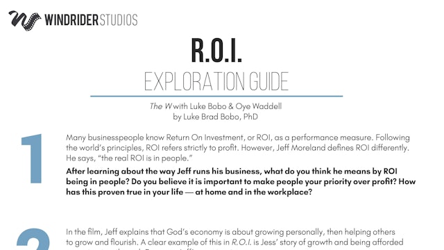 R.O.I. Exploration Guide