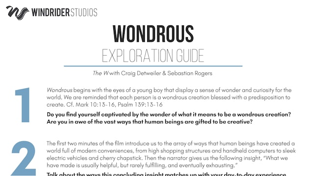 Wondrous Exploration Guide
