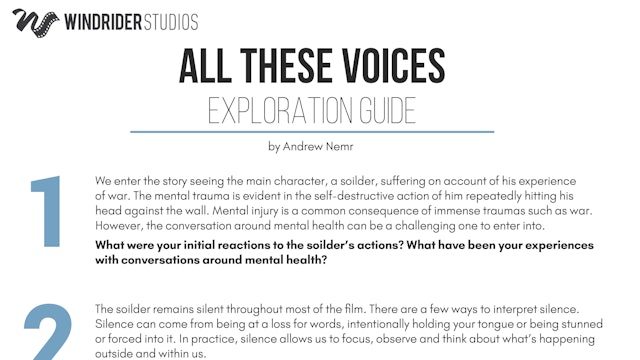 All These Voices Exploration Guides