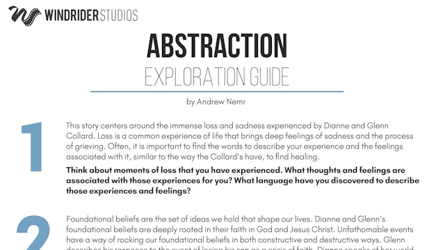 Abstraction: The Dianne Collard Story Exploration Guide