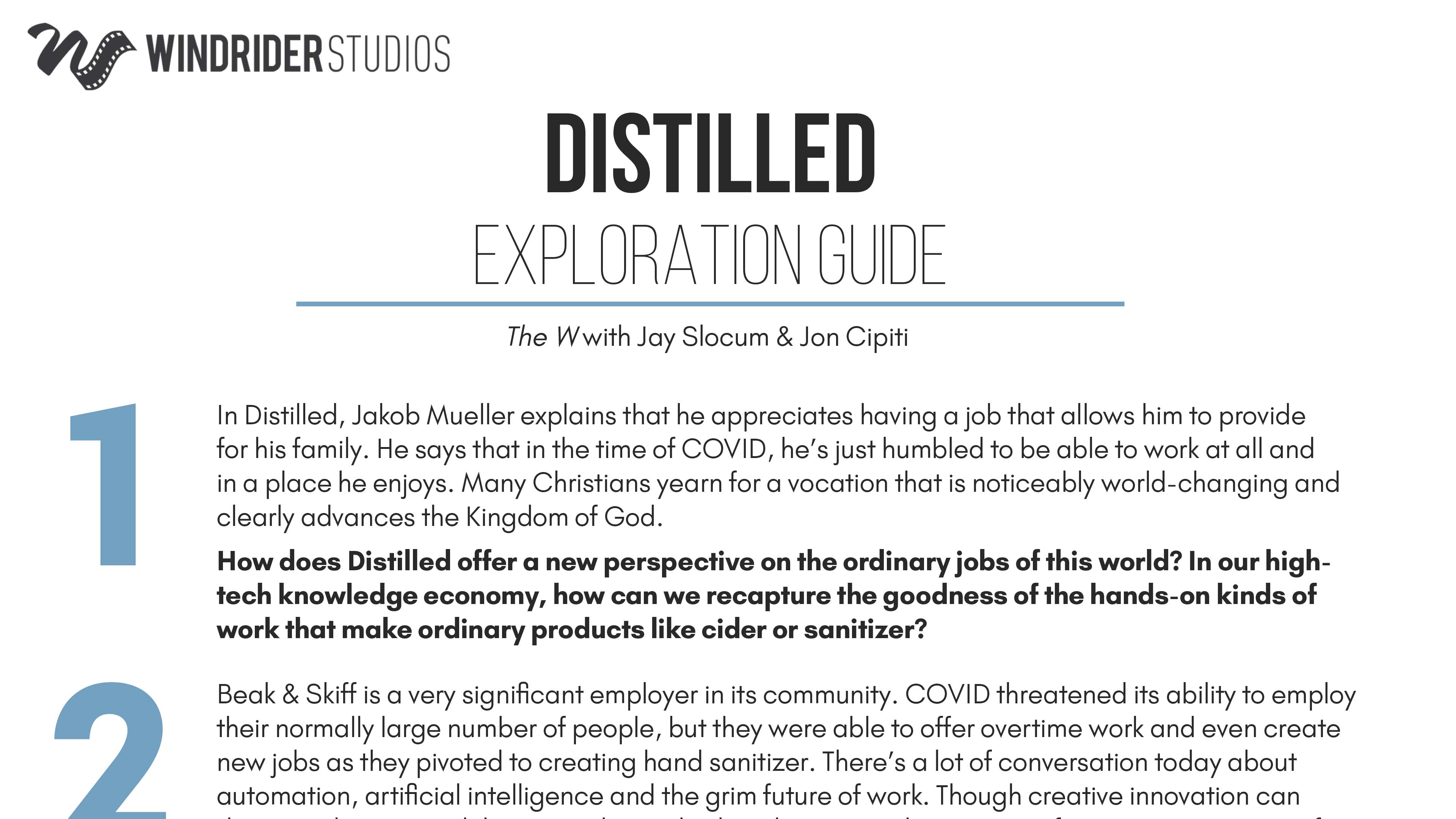 Distilled Exploration Guide