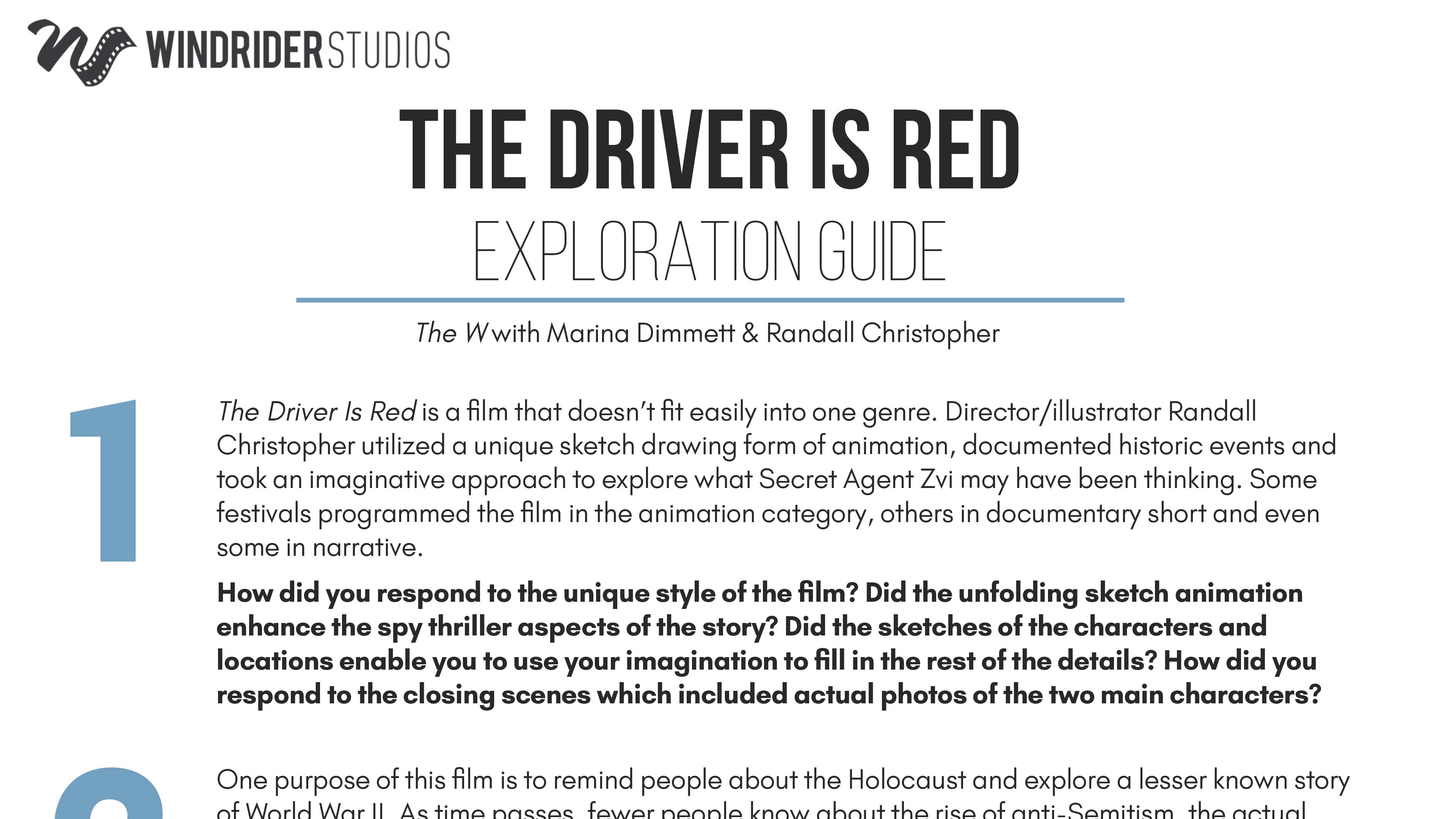 The Driver Is Red Exploration Guide