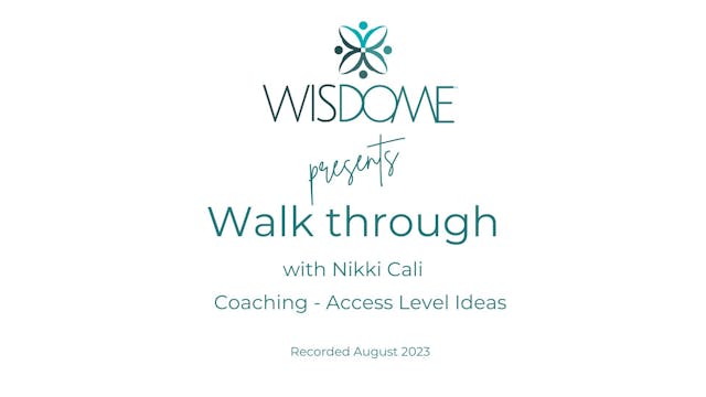 Wisdome Walkthrough Coaches - Utilisi...