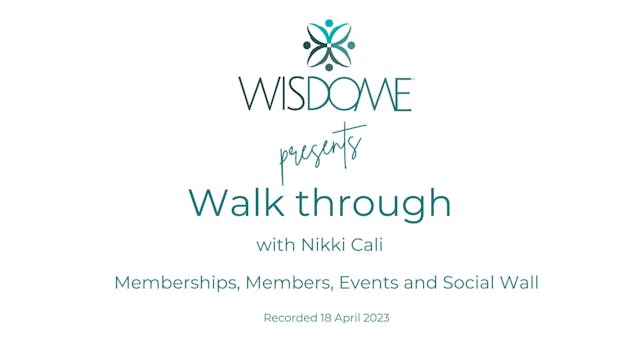 Wisdome Walkthrough 18 April 2023