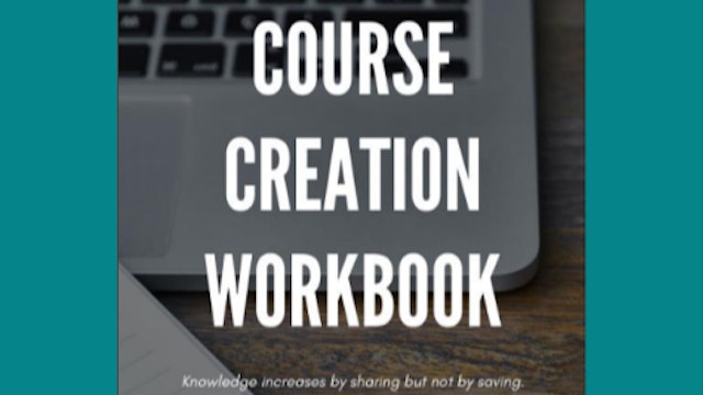 Sam Winch Course Creation Workbook MV - With Wow