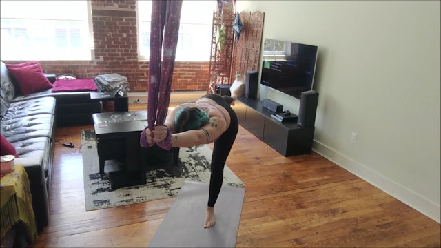 Aerial Yoga Beginner Standing Sequence