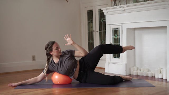 Breathing & Thoracic Mobility with Stability Ball (Restorative: All Levels)