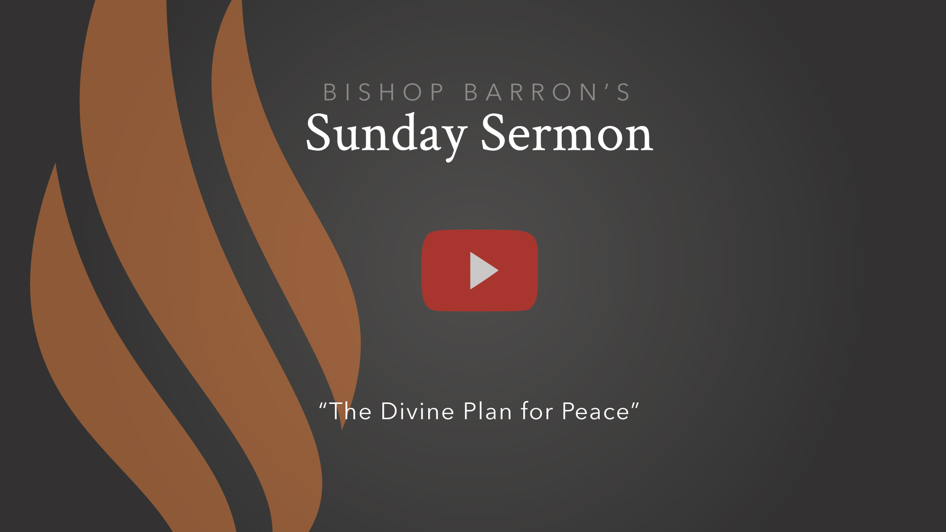 The Divine Plan for Peace — Bishop Barron’s Sunday Sermon