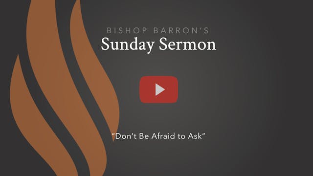 Don’t Be Afraid to Ask — Bishop Barro...