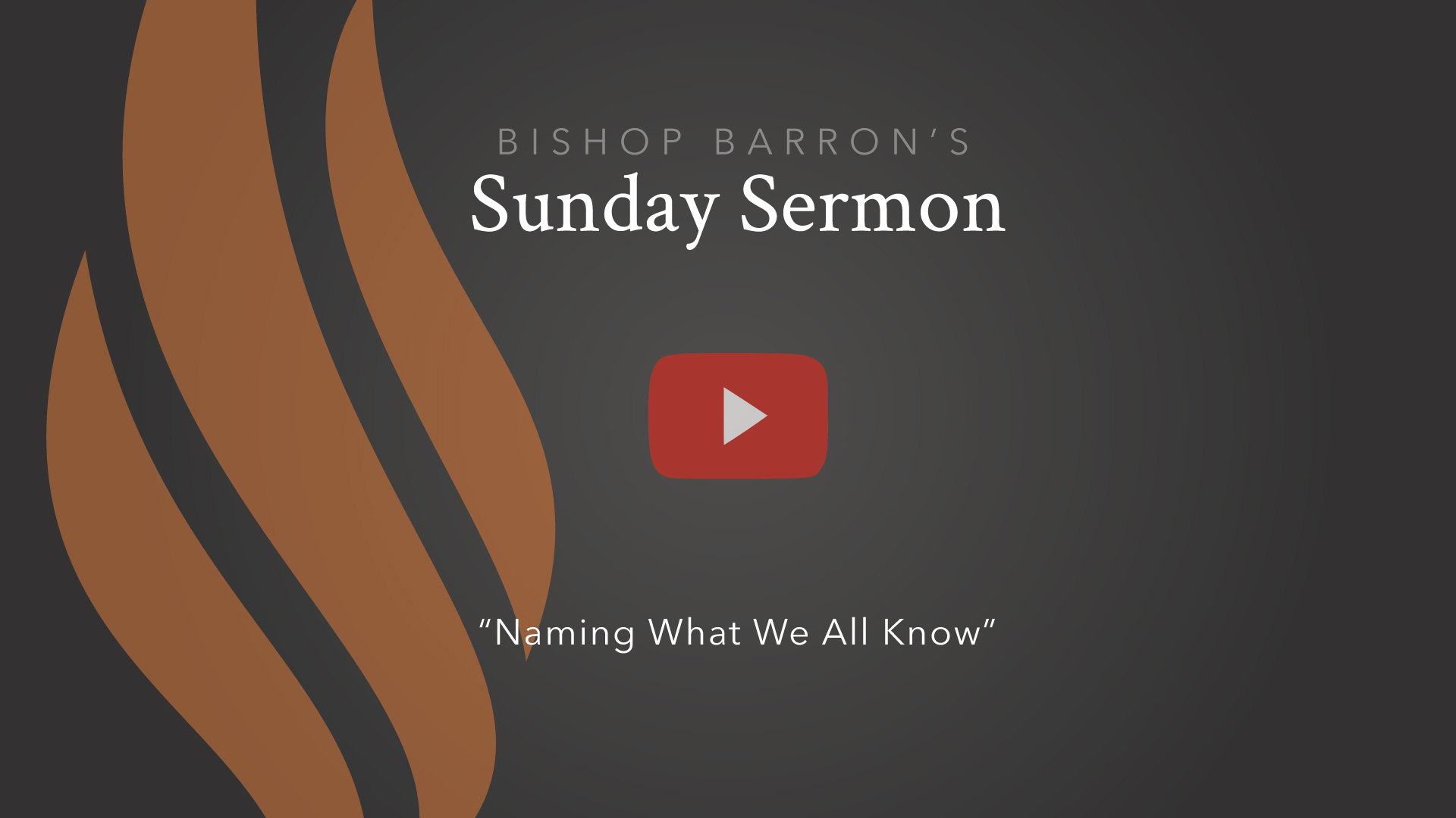 Naming What We All Know — Bishop Barron’s Sunday Sermon