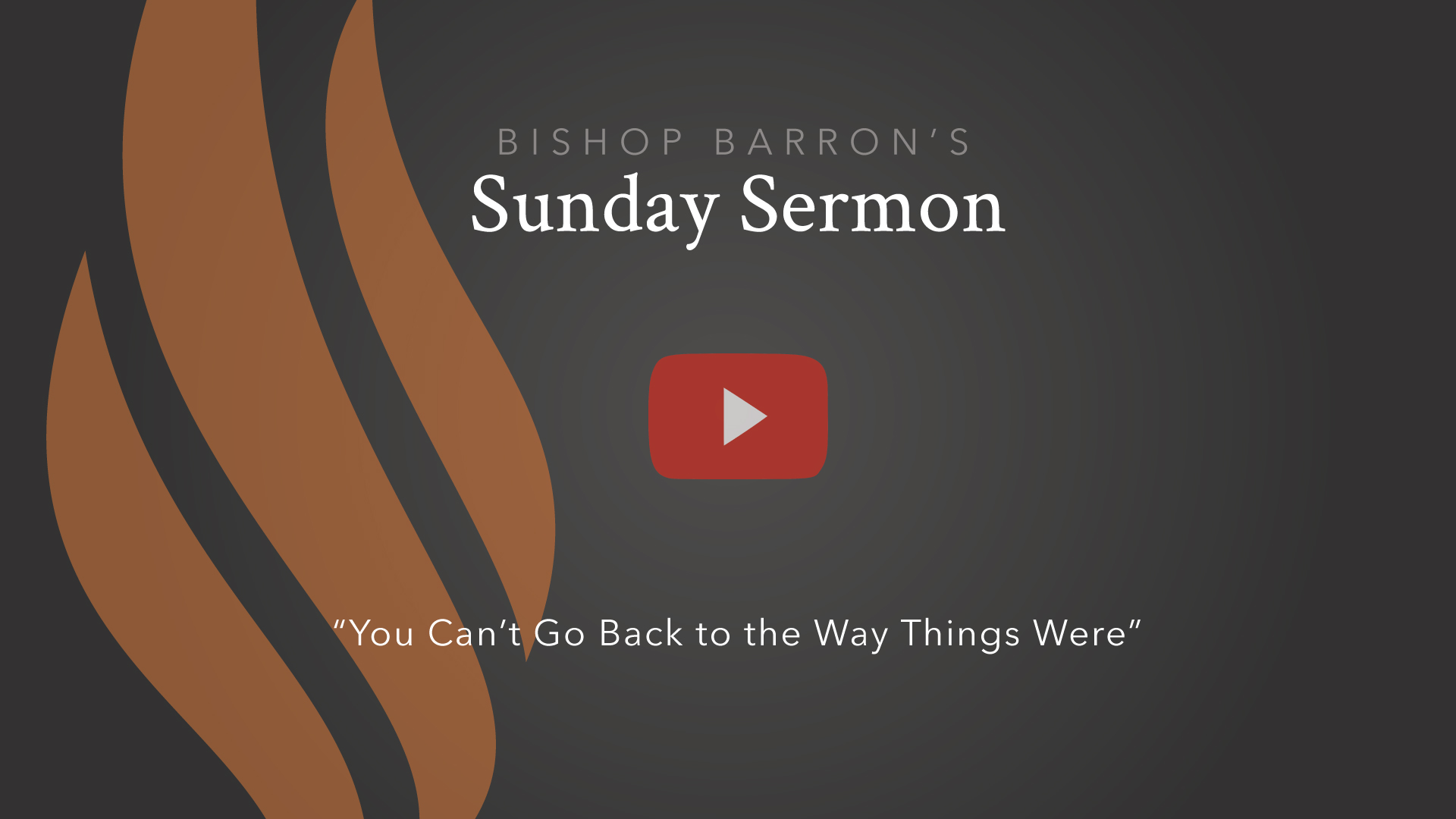 You Can’t Go Back to the Way Things Were — Bishop Barron’s Sunday Sermon