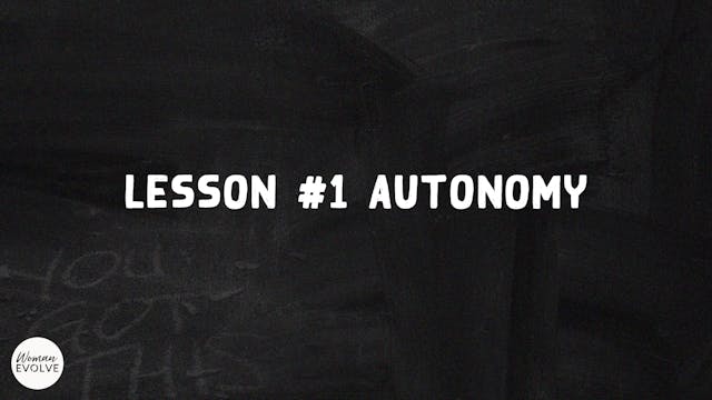 Autonomy
