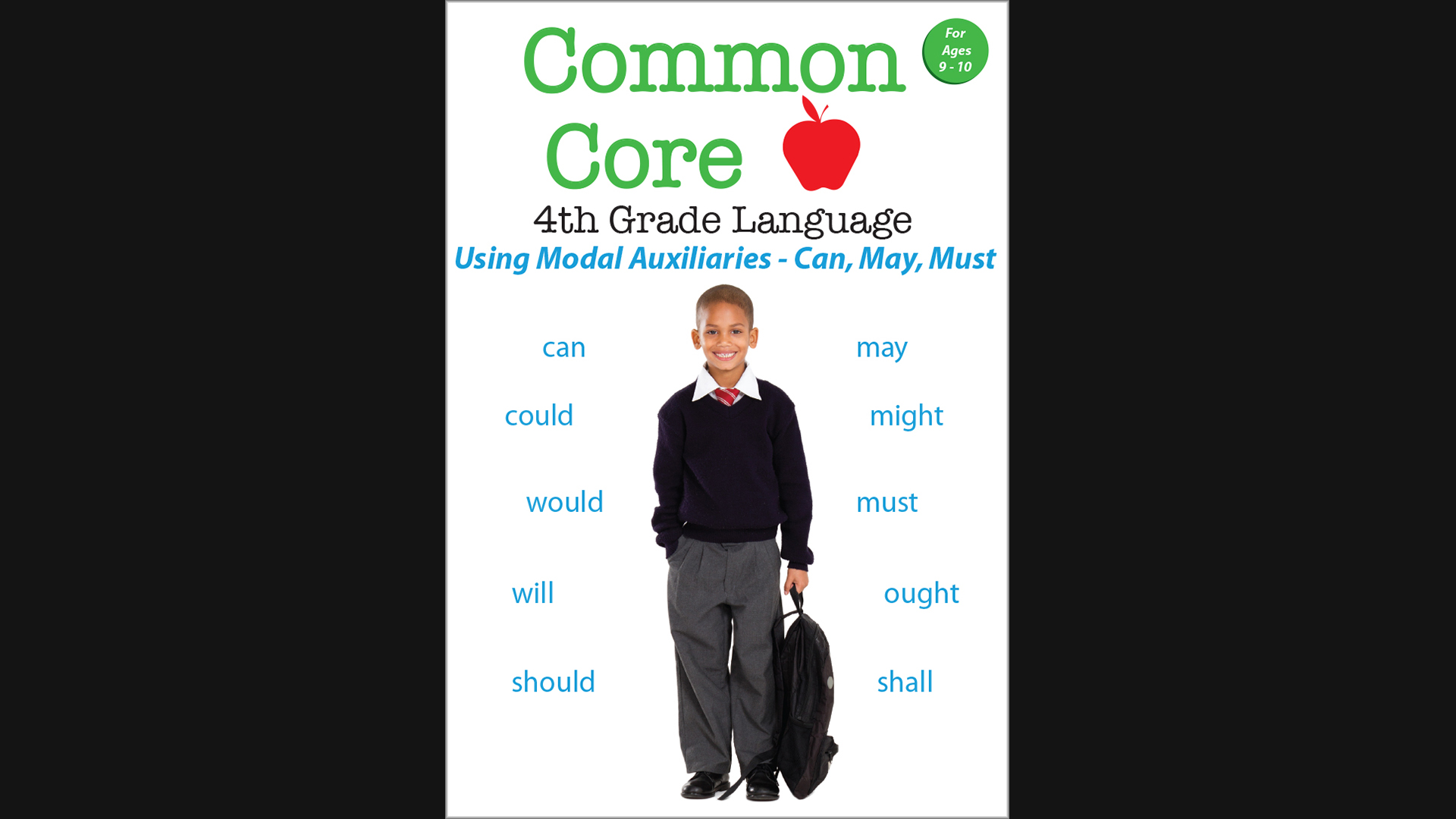 Common Core 4th Grade Language - Using Modal Auxillaries - Can, May, Must