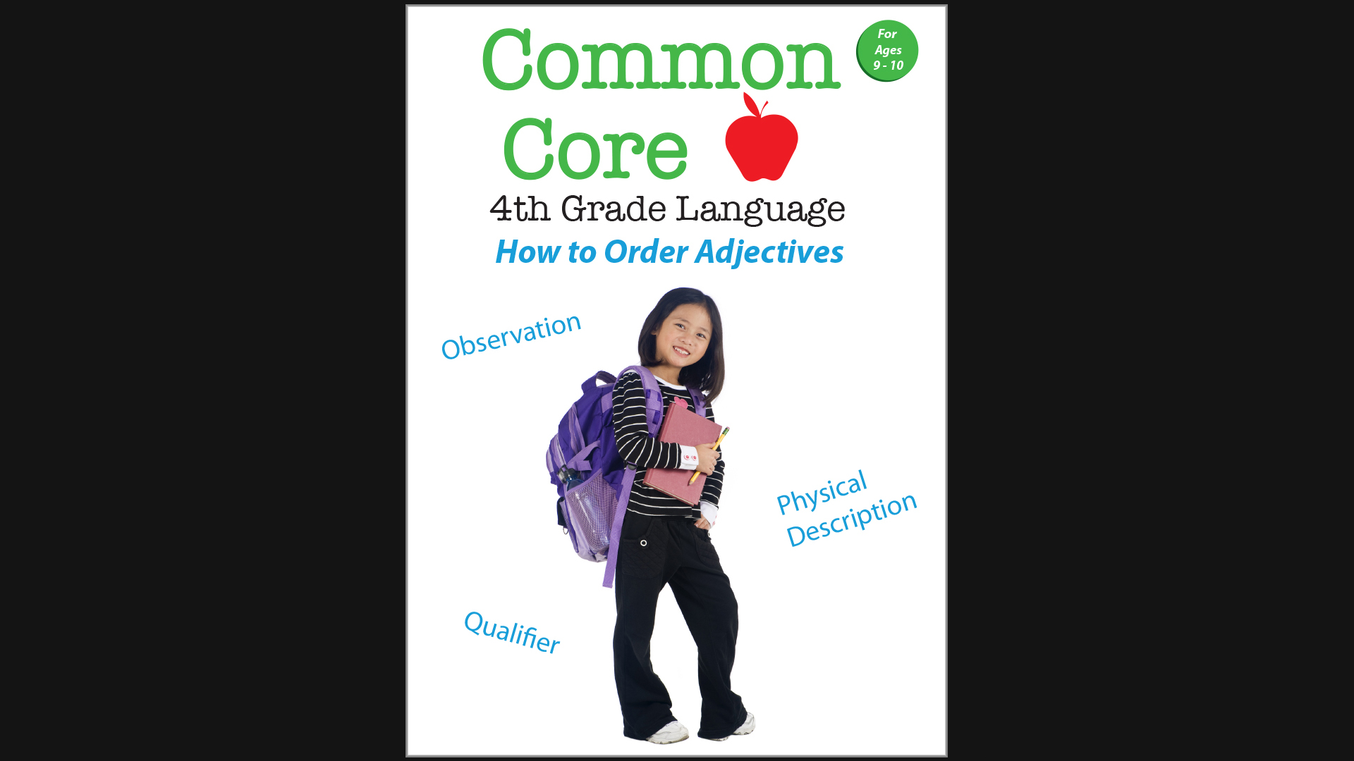 Common Core 4th Grade Language - How to Order Adjectives