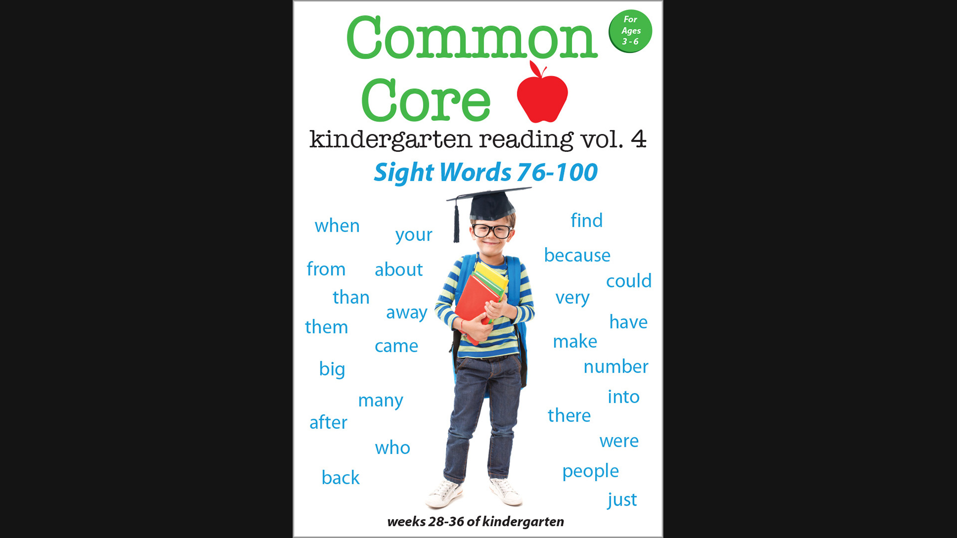 Common Core-Kindergarten Reading-Sight Words Vol. 4