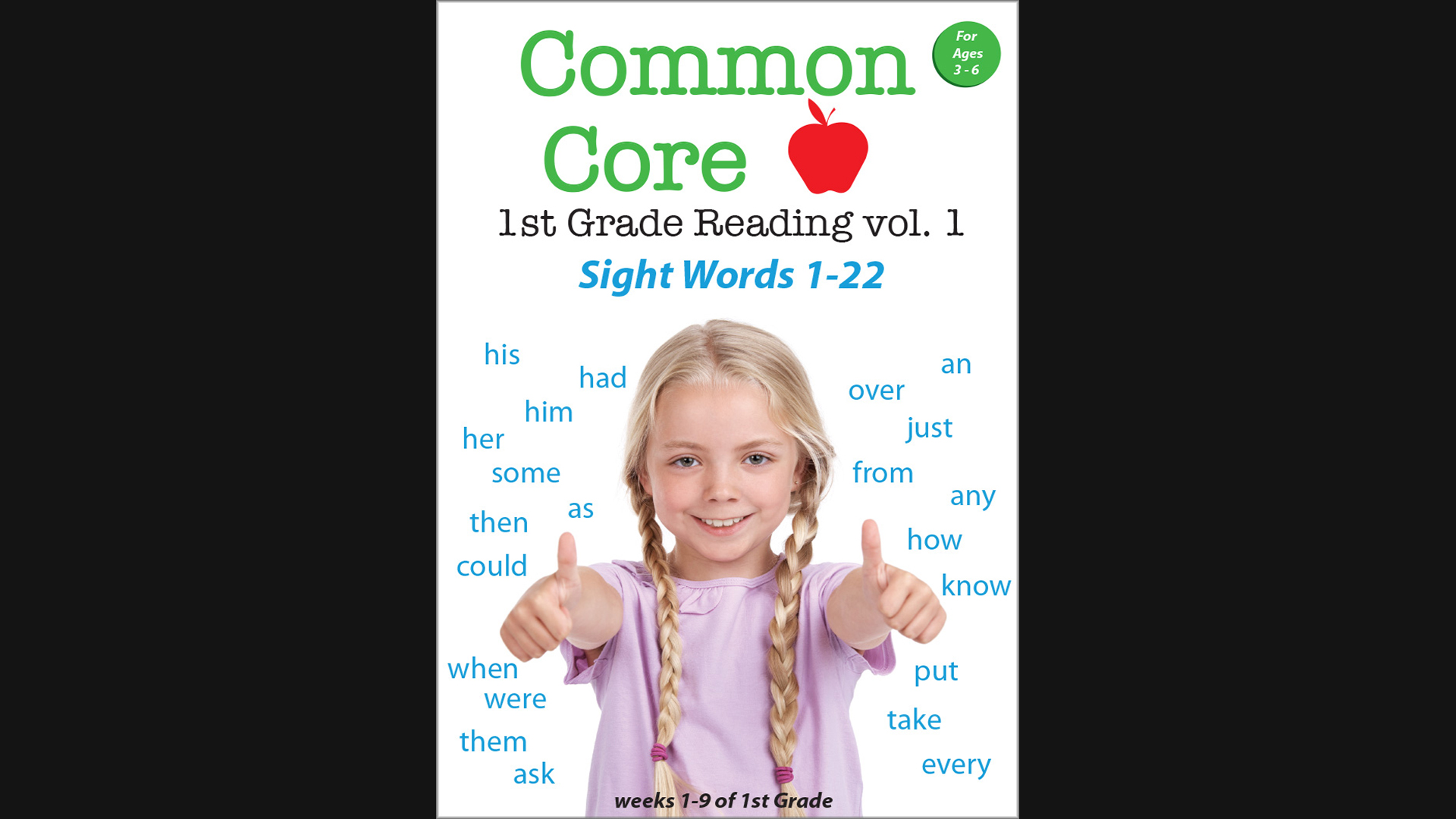 Common Core 1st Grade Reading - Sight Words Volume 1