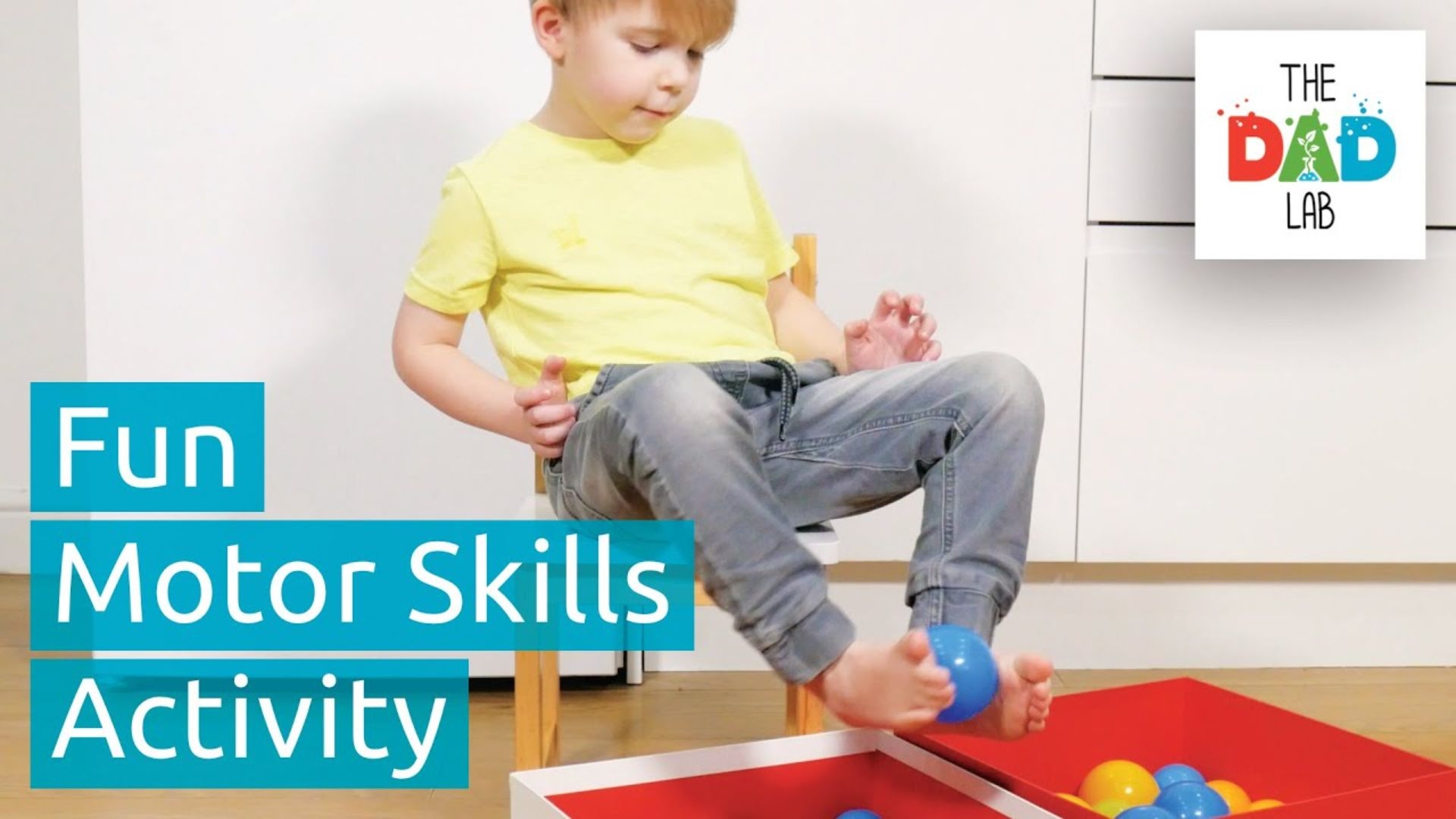 Foot-Ball Game Toddler Activities for Motor Skills