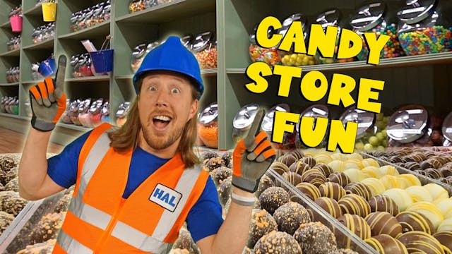 Handyman Hal works at the Candy Store