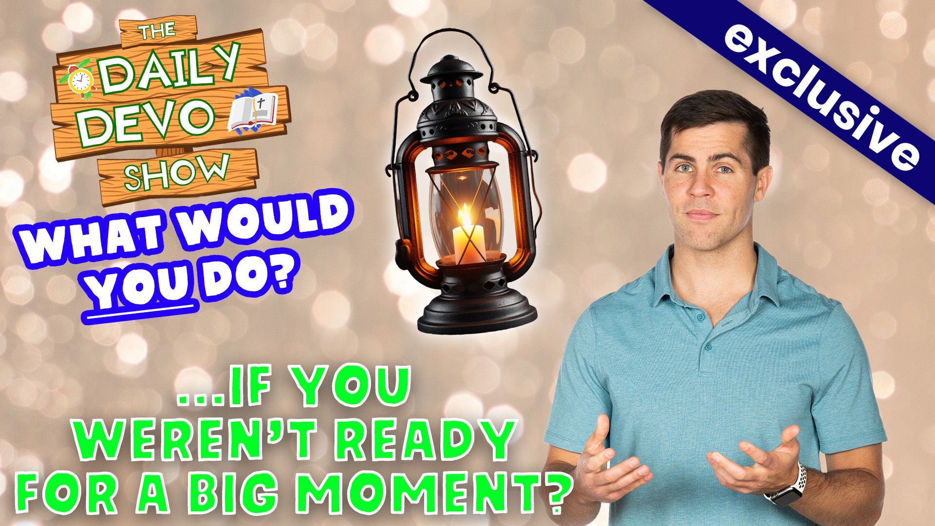 #846 - WWYD...if you weren't ready for a big moment?