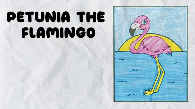 Learn to Draw Petunia the Flamingo