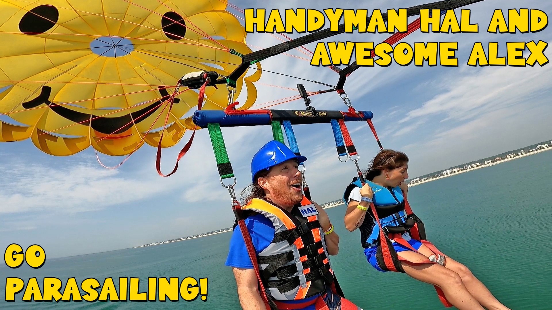 Handyman Hal and Awesome Alex Go Parasailing!
