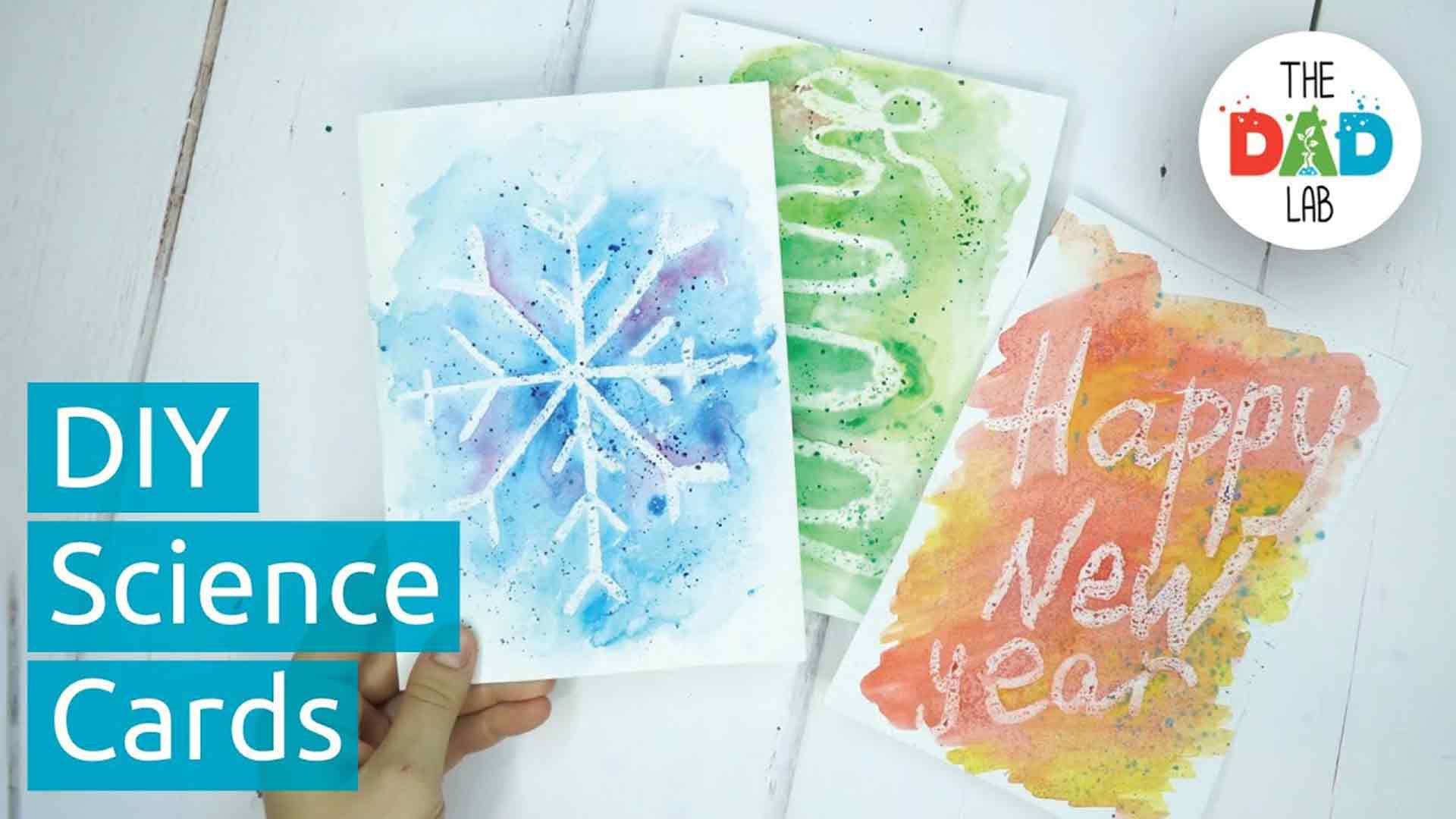 How to Make Watercolour Christmas cards using Science