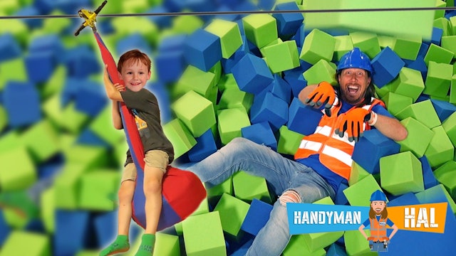 Handyman Hal works at Carter's Play Place
