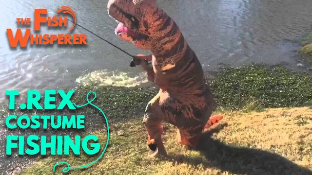 T. Rex Costume Fishing