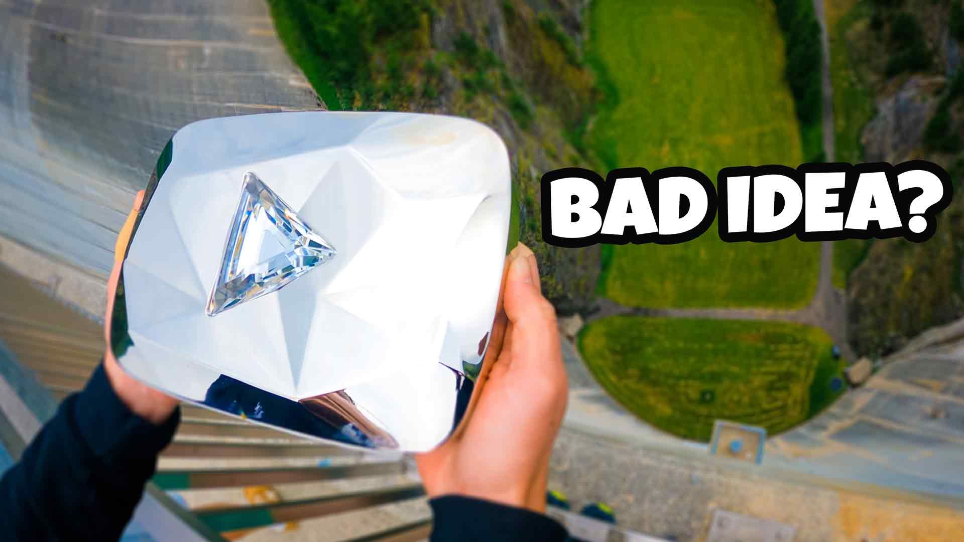 How Strong Is A Diamond Play Button? 165m Drop Test